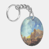 Maxfield Parrish Morning 1922 Cloud Blue Fine Art キーホルダー (正面左)
