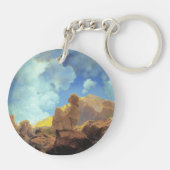 Maxfield Parrish Morning 1922 Cloud Blue Fine Art キーホルダー (裏面)