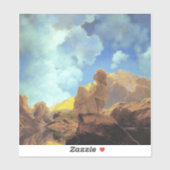 Maxfield Parrish Morning 1922 Cloud Blue Fine Art シール (シート)