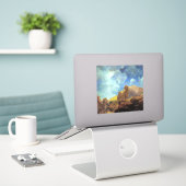 Maxfield Parrish Morning 1922 Cloud Blue Fine Art シール (デスク上のノートパソコン)