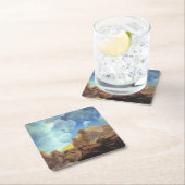 Maxfield Parrish Morning 1922 Cloud Blue Fine Art スクエアペーパーコースター (インサイチュ)