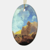 Maxfield Parrish Morning 1922 Cloud Blue Fine Art セラミックオーナメント (左)