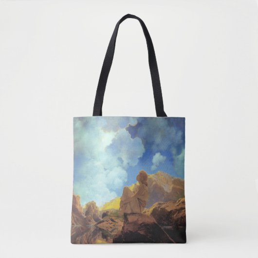 Maxfield Parrish Morning 1922 Cloud Blue Fine Art トートバッグ (正面)