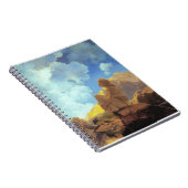 Maxfield Parrish Morning 1922 Cloud Blue Fine Art ノートブック (右側)