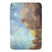 Maxfield Parrish Morning 1922 Cloud Blue Fine Art バスマット (正面縦)