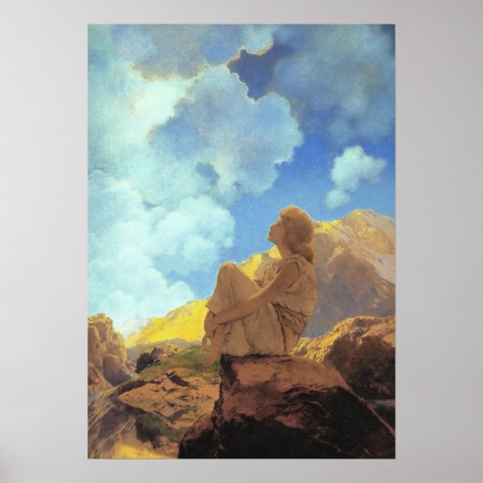 Maxfield Parrish Morning 1922 Cloud Blue Fine Art ポスター (正面)