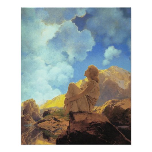 Maxfield Parrish Morning 1922 Cloud Blue Fine Art ポスター (正面)