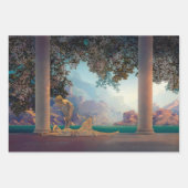 Maxfield Parrish Morning 1922 Cloud Blue Fine Art ラッピングペーパーシート (正面3)