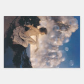 Maxfield Parrish Morning 1922 Cloud Blue Fine Art ラッピングペーパーシート (正面2)