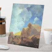 Maxfield Parrish Morning 1922 Cloud Blue Fine Art 台座サイン (インサイチュ)