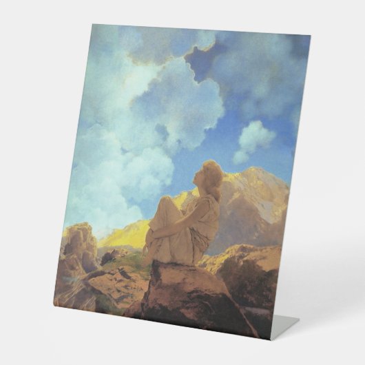 Maxfield Parrish Morning 1922 Cloud Blue Fine Art 台座サイン (正面)