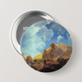 Maxfield Parrish Morning 1922 Cloud Blue Fine Art 缶バッジ (正面&裏面)