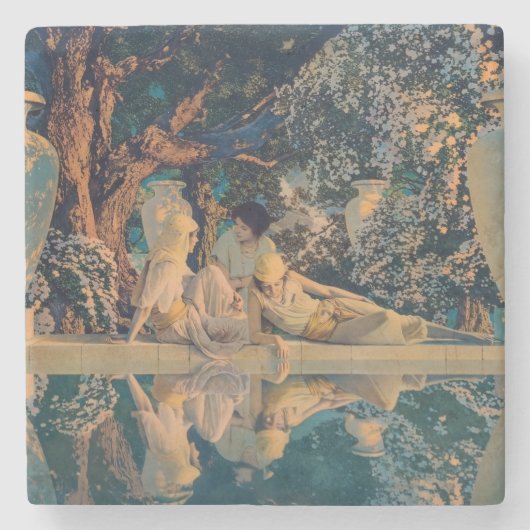 Maxfield Parrish The Garden of Allah 1918 Fine Art ストーンコースター (正面)
