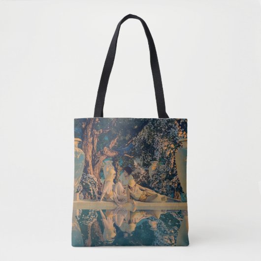 Maxfield Parrish The Garden of Allah 1918 Fine Art トートバッグ (正面)