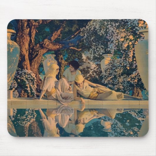 Maxfield Parrish The Garden of Allah 1918 Fine Art マウスパッド (正面)