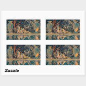 Maxfield Parrish The Garden of Allah 1918 Fine Art 長方形シール (シート)