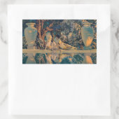 Maxfield Parrish The Garden of Allah 1918 Fine Art 長方形シール (バッグ)