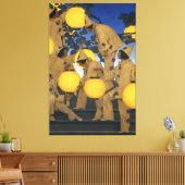 Maxfield Parrish, The Lantern Bearers (1908) キャンバスプリント (インサイチュ (リビング))