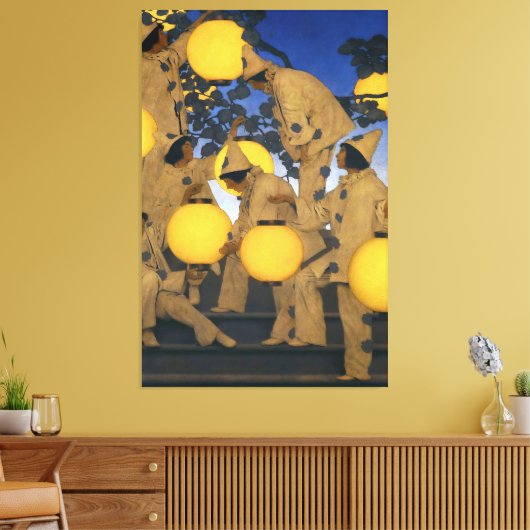 Maxfield Parrish, The Lantern Bearers (1908) キャンバスプリント (インサイチュ (リビング))