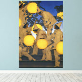 Maxfield Parrish, The Lantern Bearers (1908) キャンバスプリント (インサイチュ (ウッドフロア))