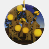 Maxfield Parrish The Lantern Bearers 1908 Vintage セラミックオーナメント (裏面)