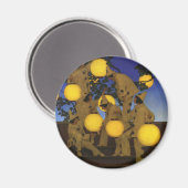 Maxfield Parrish The Lantern Bearers 1908 Vintage マグネット (正面/裏面)