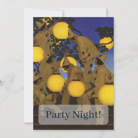 Maxfield Parrish The Lantern Bearers 1908 Vintage 招待状 (正面)