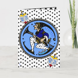 Maxfield Parrish-yハヌカー小妖精や小人およびDreidel シーズンカード