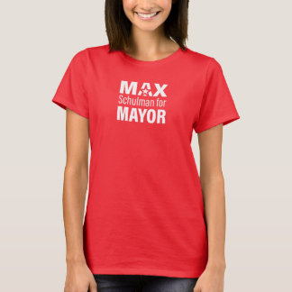MaxForMayorレッドティーシャツ Tシャツ