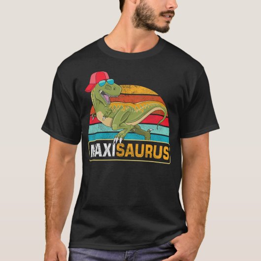 Maxi Saurus Dinosaur Boy Maximilian Name Nickname Tシャツ (正面)