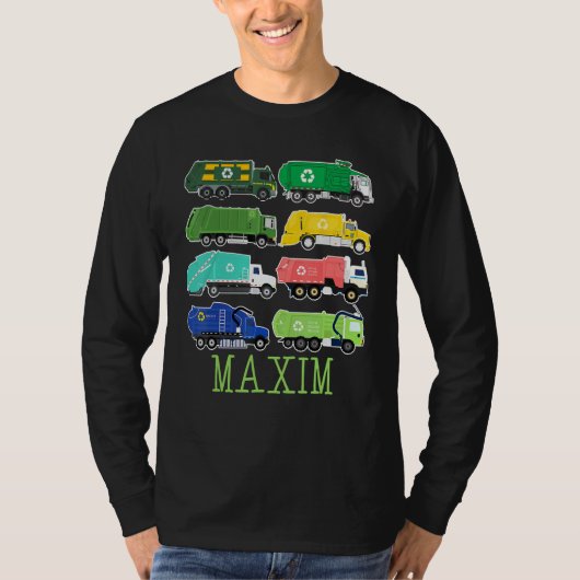 Maxim Trash Truck For Kids Collector Ecologist Gar Tシャツ (正面)