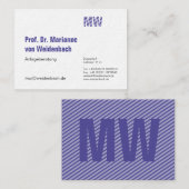 Maximal Elegant groß 名刺 (正面/裏面)