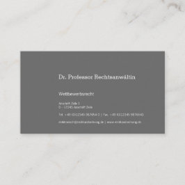 Maximal Understatement 名刺