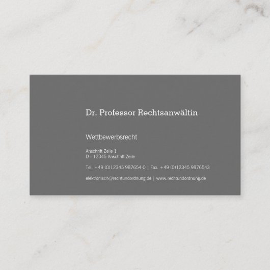 Maximal Understatement 名刺 (正面)