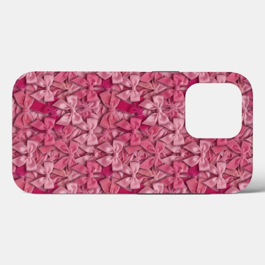 Maximalist 3D Pink Bows Coquette Pattern Case-Mate iPhoneケース (裏面 (横))