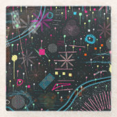 Maximalist Abstract Expression  ガラスコースター (正面)