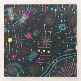 Maximalist Abstract Expression  ガラスコースター