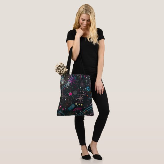 Maximalist Abstract Expression  トートバッグ (モデル)