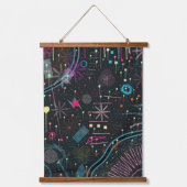 Maximalist Abstract Expression  吊り下げ型タペストリー (正面)