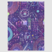 Maximalist Abstract on Purple 薄葉紙 (正面)