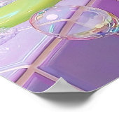 Maximalist Bathroom Wall Art, British shorthair ポスター (角)