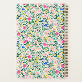 Maximalist Bridesmaid Wildflower Floral Pattern ノートブック (裏面)