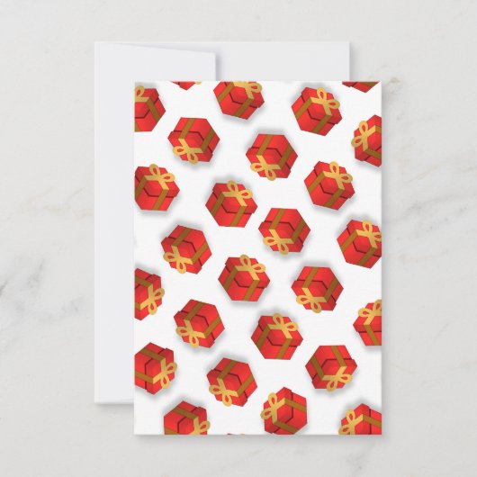 Maximalist Christmas Gifts White 招待状 (正面)