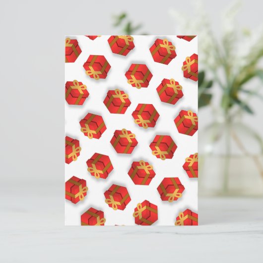 Maximalist Christmas Gifts White 招待状 (スタンド正面)