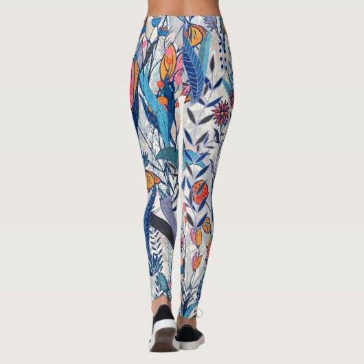 Maximalist Colorful Garden レギンス (裏面)