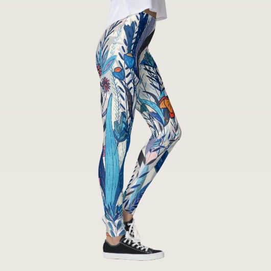 Maximalist Colorful Garden レギンス (右)