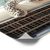 Maximalist Leopard Print, Luxury Leopard Poster ポスター (角)
