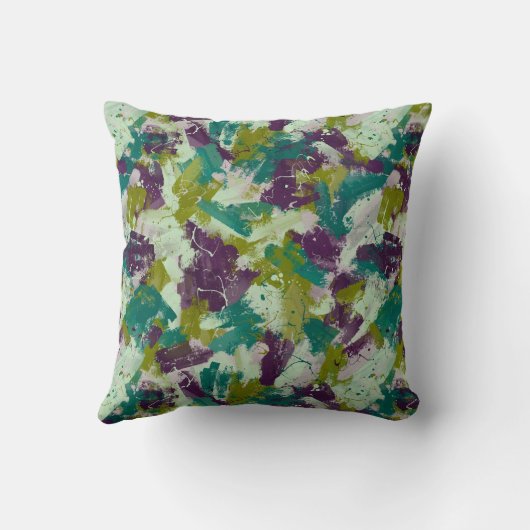 Maximalist Paint Splatters クッション (裏面)