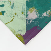 Maximalist Paint Splatters フリースブランケット (角)