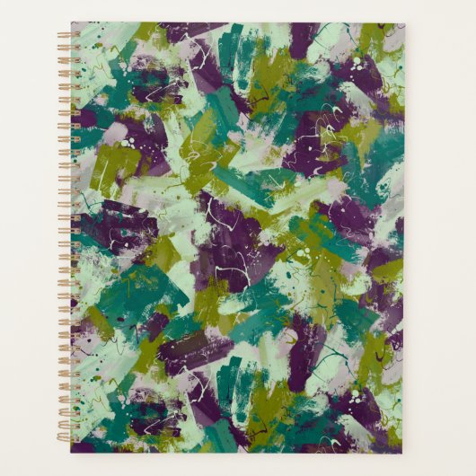 Maximalist Paint Splatters プランナー手帳 (正面)